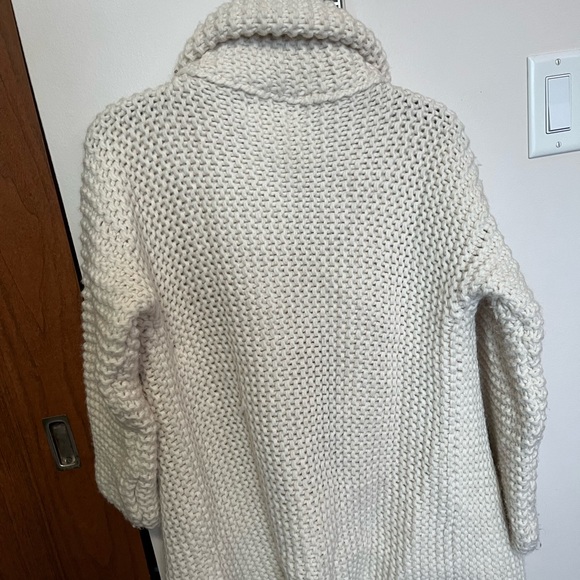 White Cardigan Sweater - Picture 2 of 3